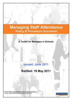 managing staff attendance