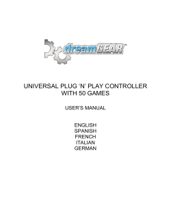 universal plug `n` play controller with 50 games