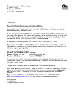 The Quays Swimming and Diving Complex