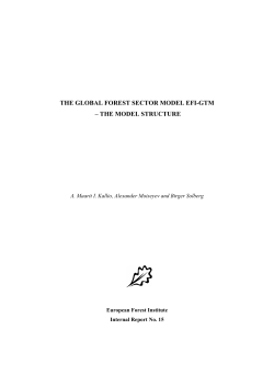 The Global Forest Sector Model EFI-GTM