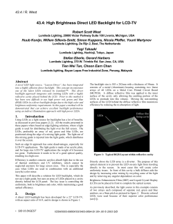 High Brightness Direct LED Backlight for LCD-TV