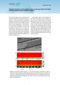 Oxygen transport across slippery and curved gas