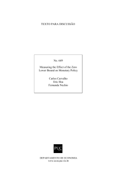 No. 649 Measuring the Effect of the Zero Lower Bound on Monetary