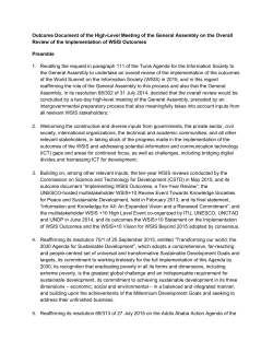 Outcome Document of the HighLevel Meeting of the General