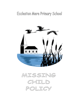 missing child policy - Eccleston Mere Primary School