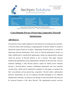 Cross-Domain Privacy-Preserving Cooperative Firewall Optimization