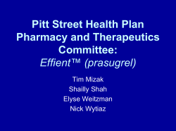Planned PCI ASA PRASUGREL 60 mg LD