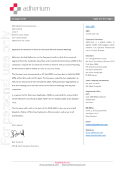 Extension of time to hold AGM