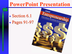 1.1 What Is Entrepreneurship?