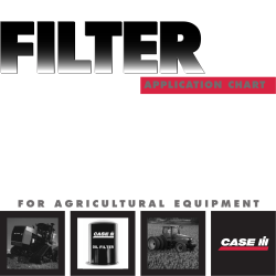 Case IH filter application chart