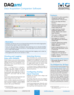 Data Acquisition Companion Software