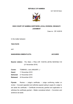 State v Plota (CR 14/2016) [2016] NAHCNLD 93