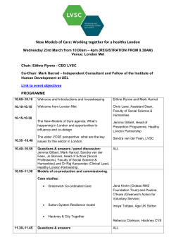 New Models of Care programme 162303