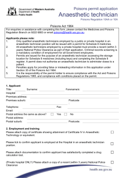 Poison Licence Application Form Schedule 2 Retail