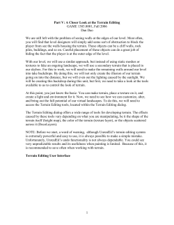 Part V: A Closer Look at the Terrain Editing