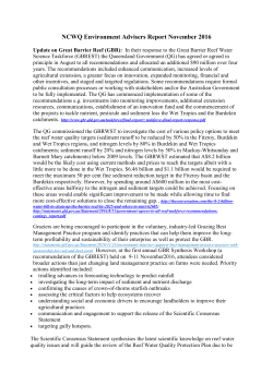 NCWQ Environment Advisers Report November 2016