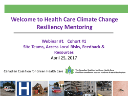 2. Review Items - Canadian Coalition for Green Health Care