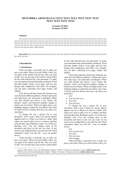 Challenges of the Knowledge Society. Titlul lucrării Prenume1