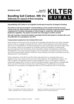 Boosting Soil Carbon, Nth Vic