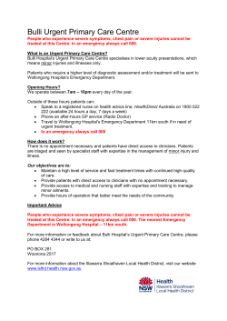 Bulli Urgent Primary Care Centre