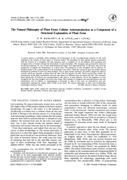 The Natural Philosophy of Plant Form