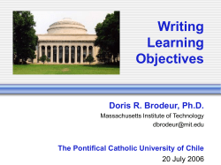 Educational Objectives and Student Learning Outcomes