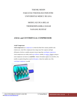 AXIAL and CENTRIFUGAL COMPRESSOR