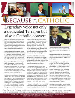 Legendary voice not only a dedicated Terrapin but also a Catholic