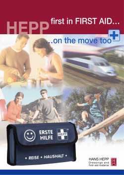 on the move too first in FIRST AID&hellip;