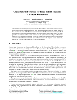 Characteristic Formulae for Fixed
