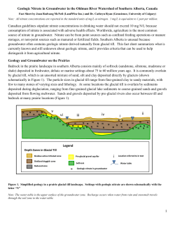 Geologic Nitrate in Groundwater in the Oldman River Watershed