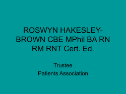 Listening to patients and speaking up for change