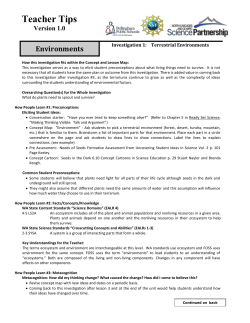 Environments - SPECK-8