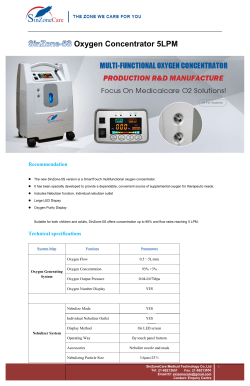 SinZone-5S Oxygen Concentrator 5L