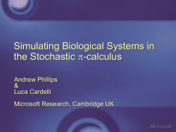 Simulating Biological Systems in the Stochastic p-Calculus