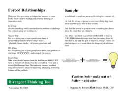Divergent Thinking Tool Idea Grids