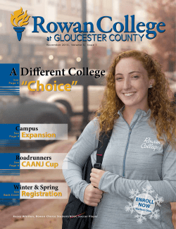 Choice - Rowan College at Gloucester County