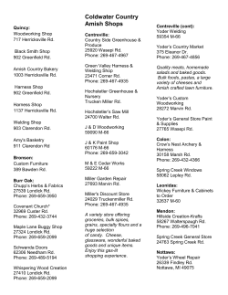 Coldwater Country Amish Shops