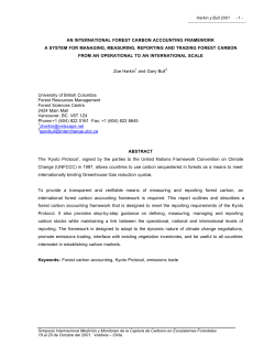 an international forest carbon accounting framework a system for