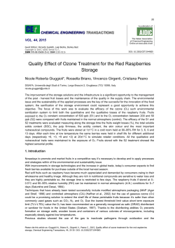 Quality Effect of Ozone Treatment for the Red Raspberries