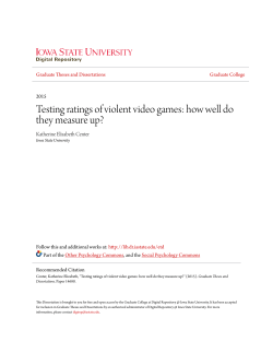 Testing ratings of violent video games: how well do they measure up?