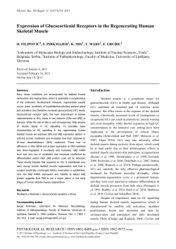 Expression of Glucocorticoid Receptors in the Regenerating Human