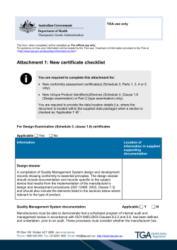 Conformity assessment certification