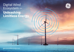 GE Renewable Energy Digital Wind Ecosystem Brochure
