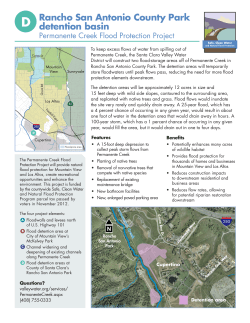 Rancho San Antonio County Park detention basin