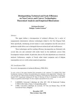 Distinguishing Technical and Scale Efficiency on Non Convex and