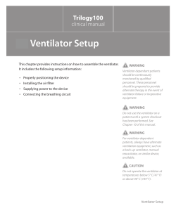 4. Ventilator Setup - Integra Healthcare Equipment