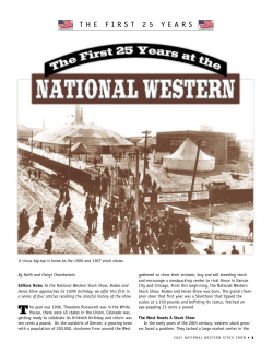 National Western Stock Show First 25 Years