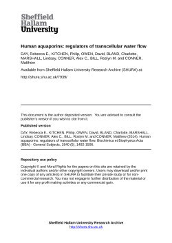 Human aquaporins: Regulators of transcellular water flow