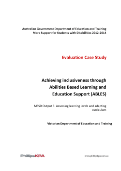 ables - Department of Education and Training
